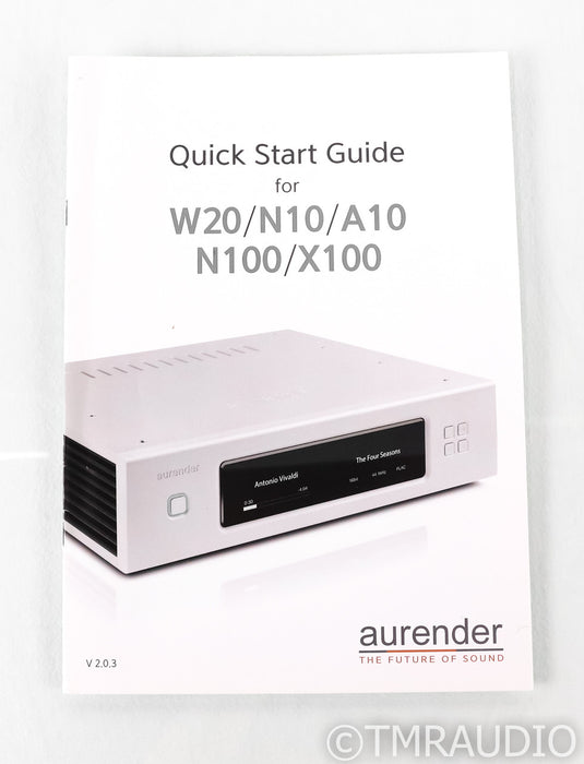 Aurender N100H Network Streamer / Server; N-100; Silver; 2TB HDD