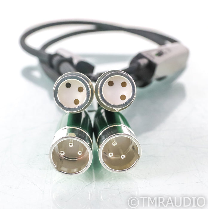 AudioQuest Earth XLR Cables; 1m Pair Balanced Interconnects; 72V DBS