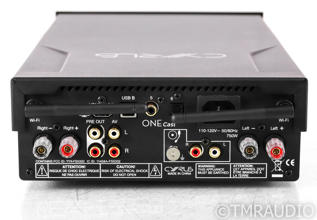 Cyrus OneCast Stereo Integrated Amplifier; Black; Remote