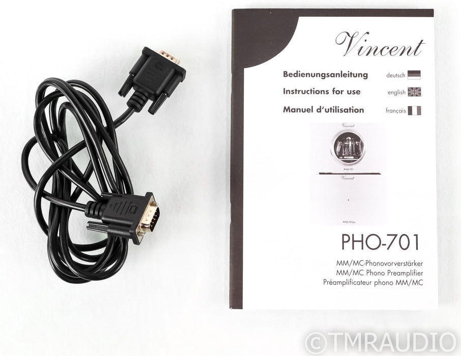 Vincent PHO-701 MM / MC Tube Phono Preamplifier; PHO701; USB