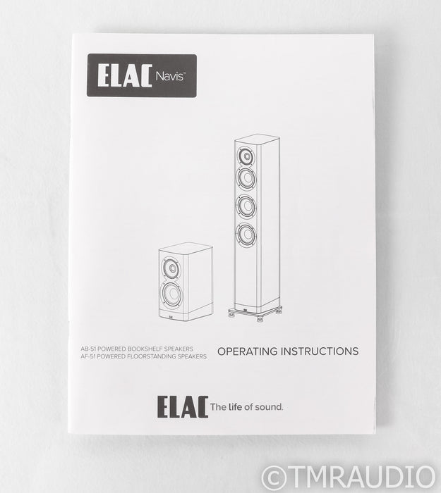 Elac Navis B-51 Bookshelf Speakers; ARB51-GW; Gloss White Pair