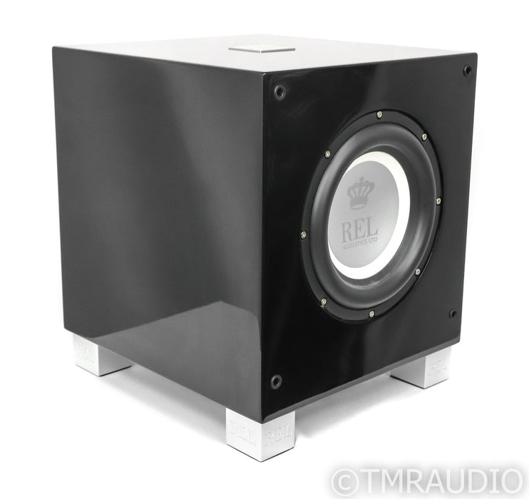 REL T/7i 8" Powered Subwoofer; T7i; Gloss Black