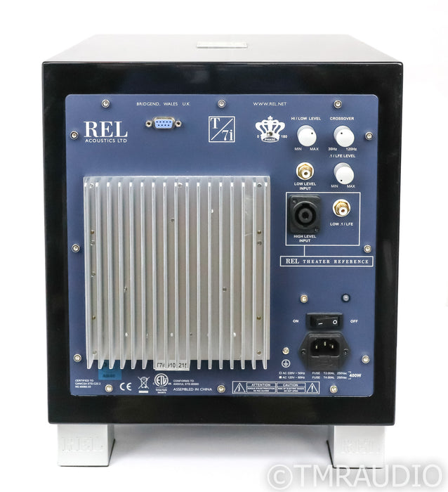 REL T/7i 8" Powered Subwoofer; T7i; Gloss Black