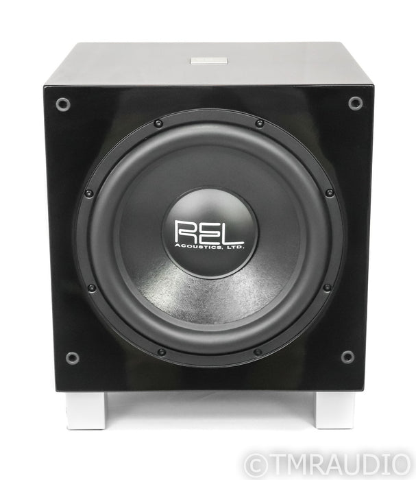 REL T/7 Serie 8" Power Subwoofer; T7; Gloss Piano Black