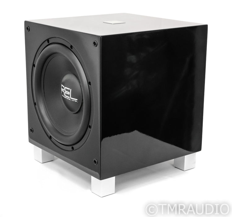 REL T/7 Serie 8" Power Subwoofer; T7; Gloss Piano Black