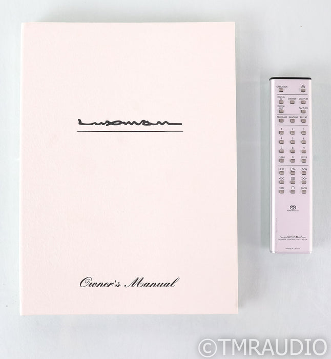 Luxman D-08 CD / SACD Player; D08; Remote; Silver