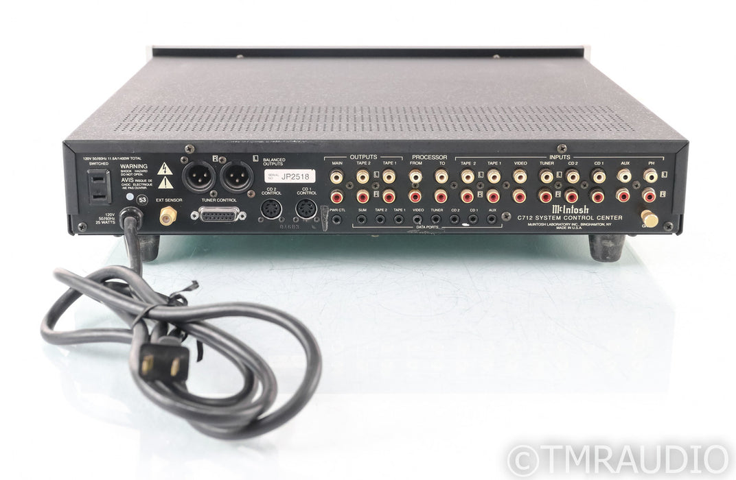 McIntosh C712 Stereo Preamplifier; C-712; MM Phono; Remote