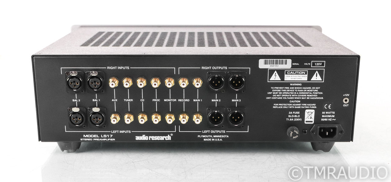 Audio Research LS17SE Stereo Tube Hybrid Preamplifier; LS-17 SE; Silver; Remote
