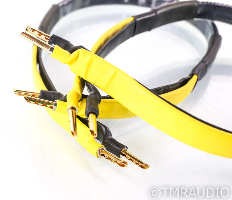 Analysis Plus Oval 9 Black Mesh Speaker Cables; 0.5m Pair