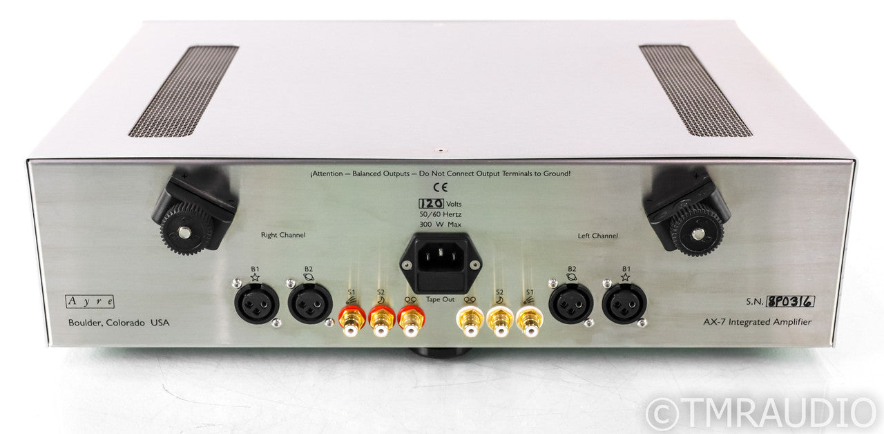 Ayre AX-7e Stereo Integrated Amplifier; AX7 Evolution; Remote; Silver