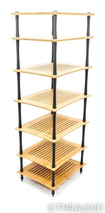 Quadraspire SVT 65.5" Component Isolation Rack; Bamboo