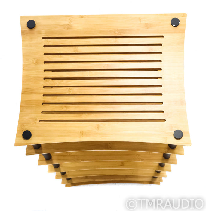 Quadraspire SVT 65.5" Component Isolation Rack; Bamboo