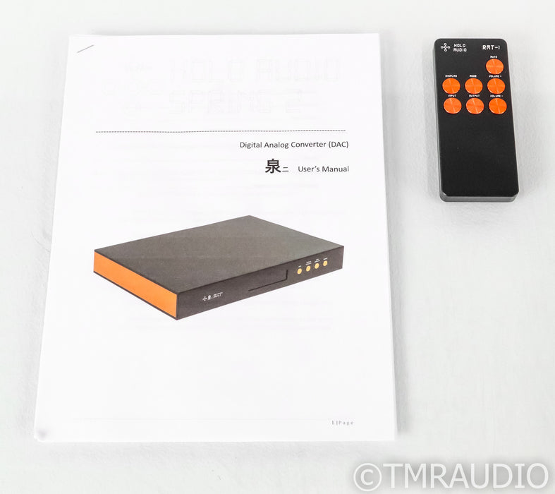 Holo Audio Spring 2 Level 2 DAC; D/A Converter; Remote