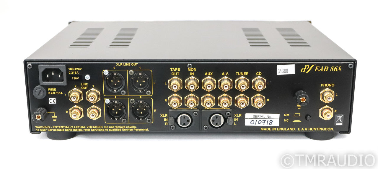 EAR Yoshino 868PL Stereo Tube Preamplifier; 868-PL; MM / MC Phono; Remote
