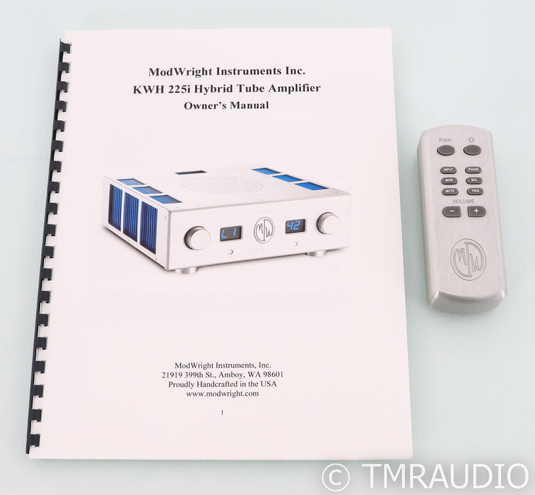 Modwright KWH 225i Tube Hybrid Integrated Amplifier; KWH225i; Silver; Phono; KWH225i; Silver; Phono