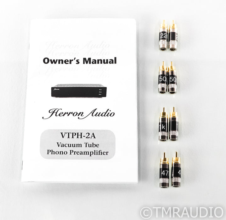 Herron Audio VTPH-2A MM / MC Tube Phono Preamplifier; VTPH2A; 2AX 3AT; Black