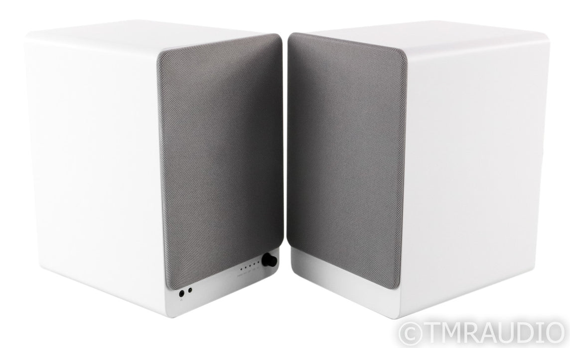 Kanto Tuk Powered Bookshelf Speakers; Remote; MM Phono; DAC; White Pair