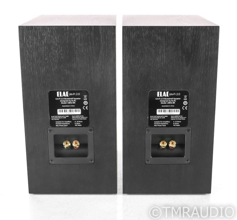 Elac Uni-Fi 2.0 Bookshelf Speakers; Black Pair; UB52