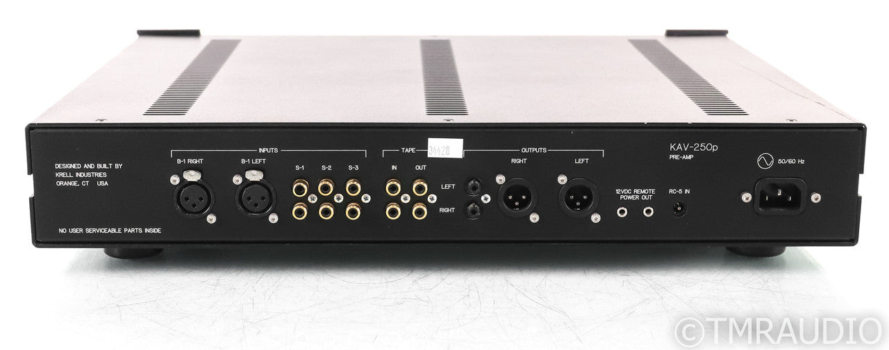 Krell KAV-250p Stereo Preamplifier; KAV250p; Remote (No RCA Out); KAV250p; Remote (No RCA Out)