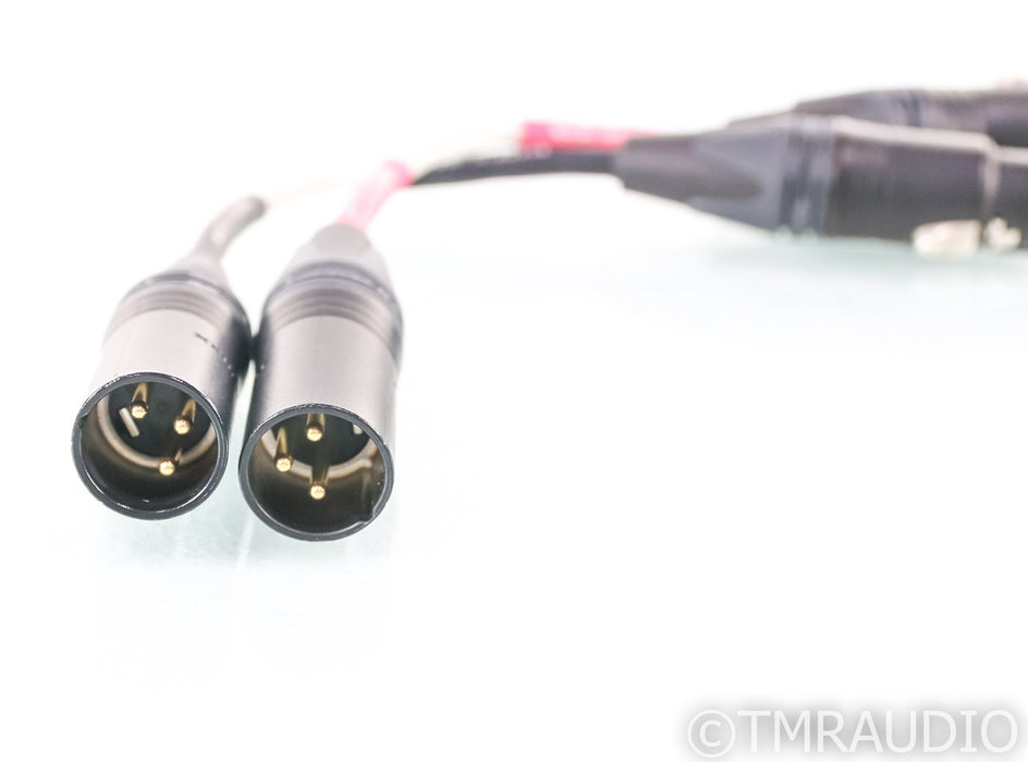 Amplifier Surgery Silver-Plated XLR Cables; 4" Pair Interconnects