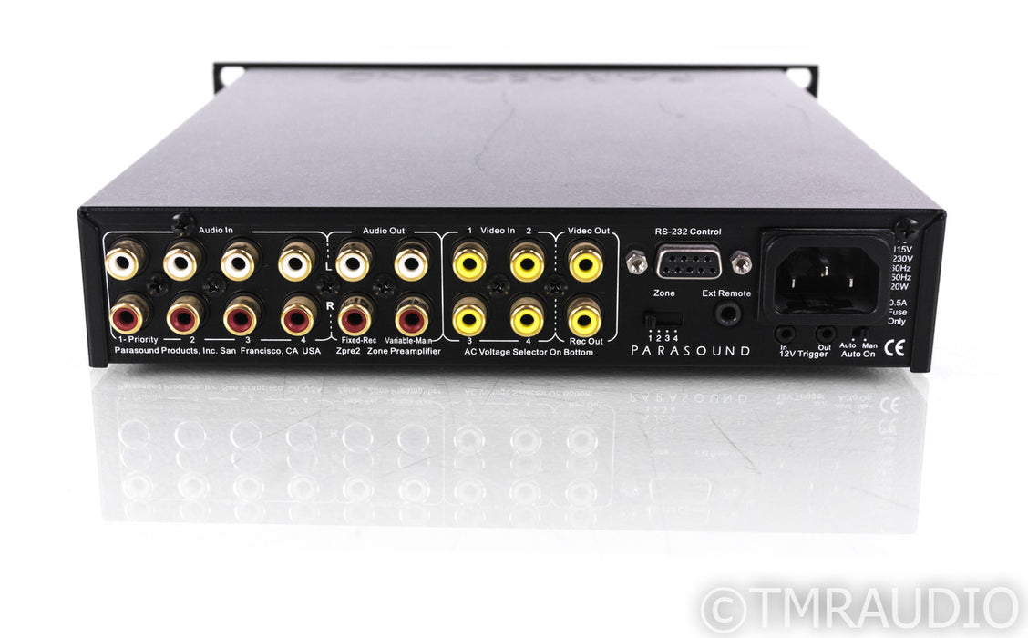 Parasound Zpre2 Stereo Preamplifier; Remote