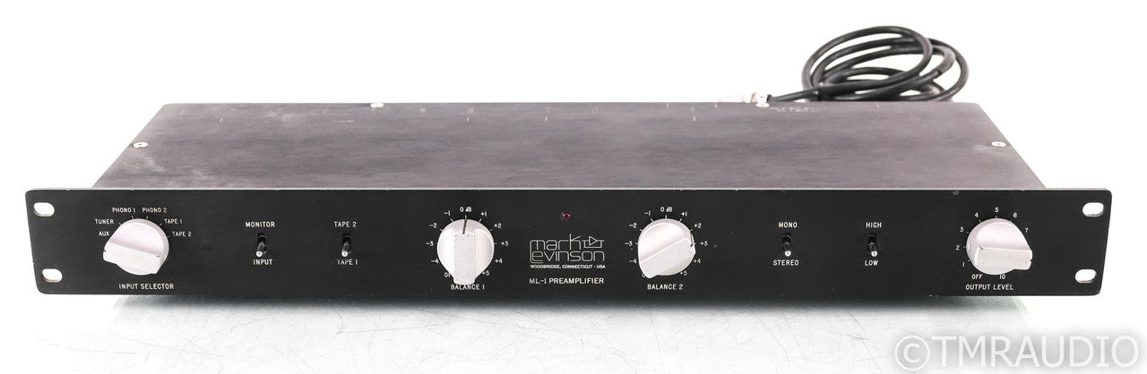 Mark Levinson ML-1 Vintage Stereo Preamplifier; ML1; MM Phono