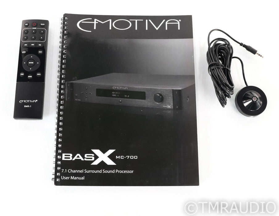 Emotiva BasX MC-700 7.1 Channel Home Theater Processor; MC700; Remote