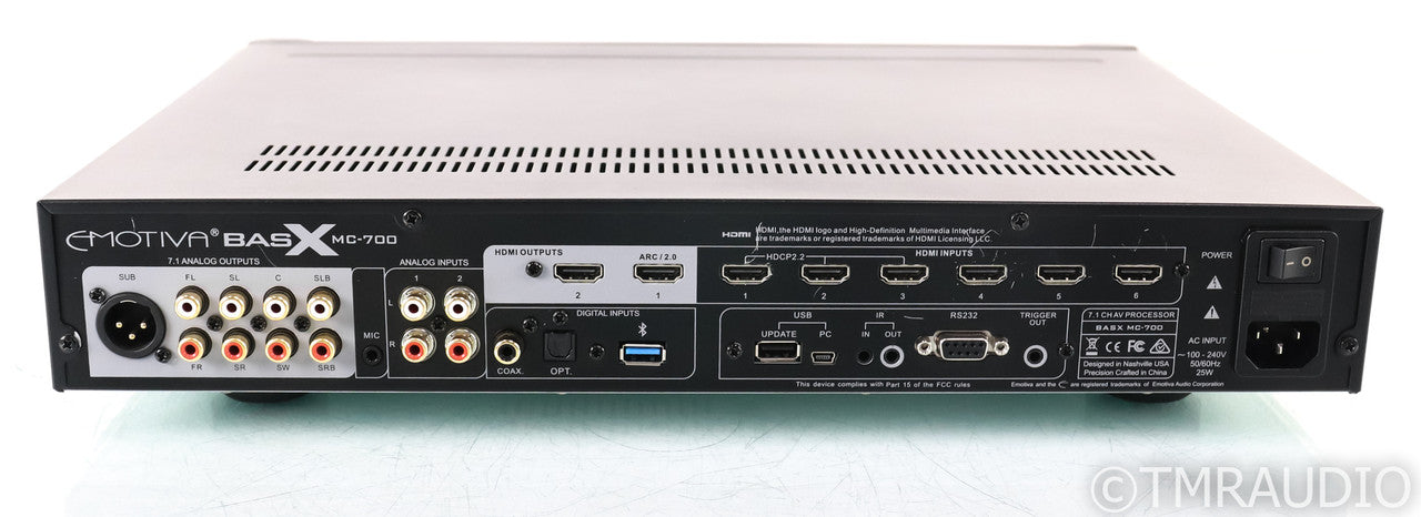 Emotiva BasX MC-700 7.1 Channel Home Theater Processor; MC700; Remote