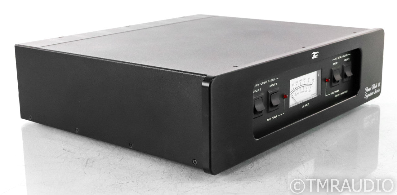 Tice Power Block III AC Power Line Conditioner; Signature Series; Black