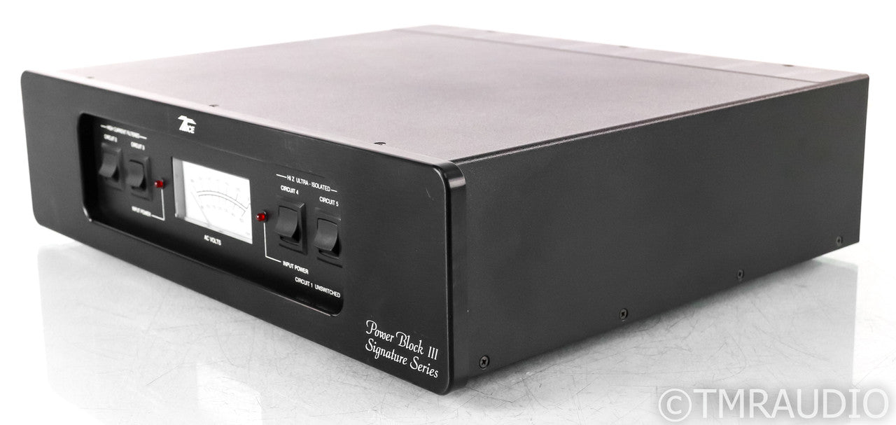 Tice Power Block III AC Power Line Conditioner; Signature Series; Black