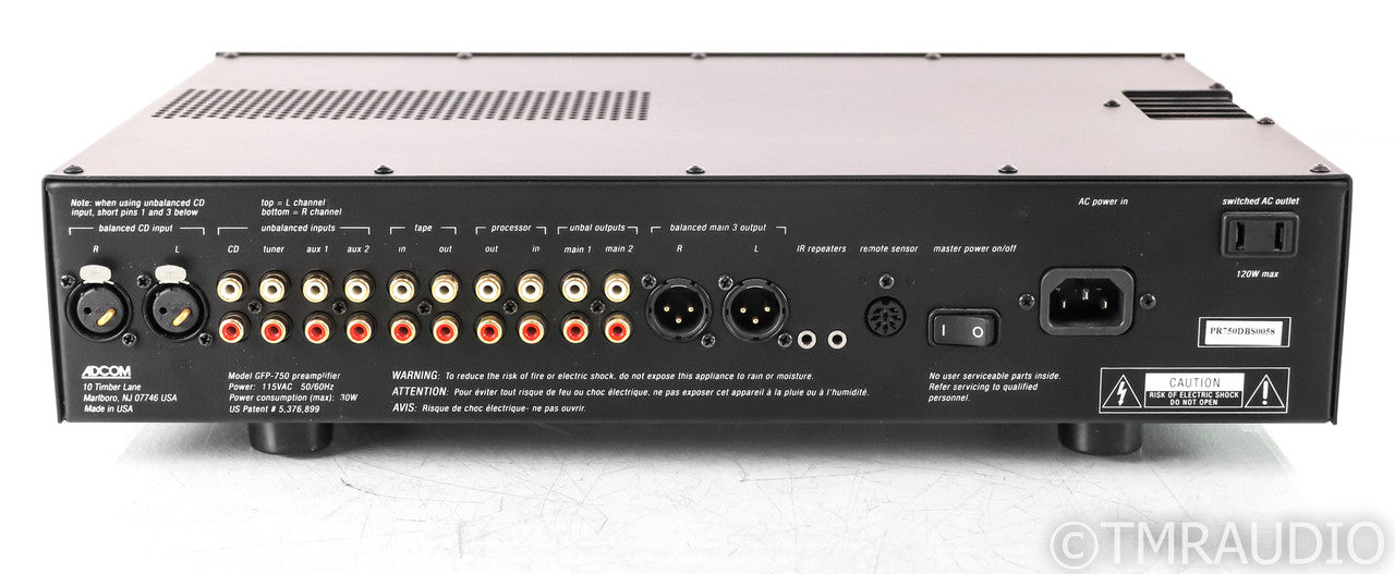Adcom GFP-750 Stereo Preamplifier; GFP750; Remote; Black