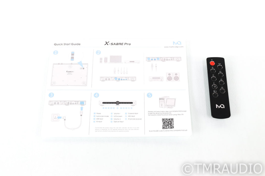Matrix Audio X-Sabre Pro DAC; X-Sabre-Pro; USB; Remote