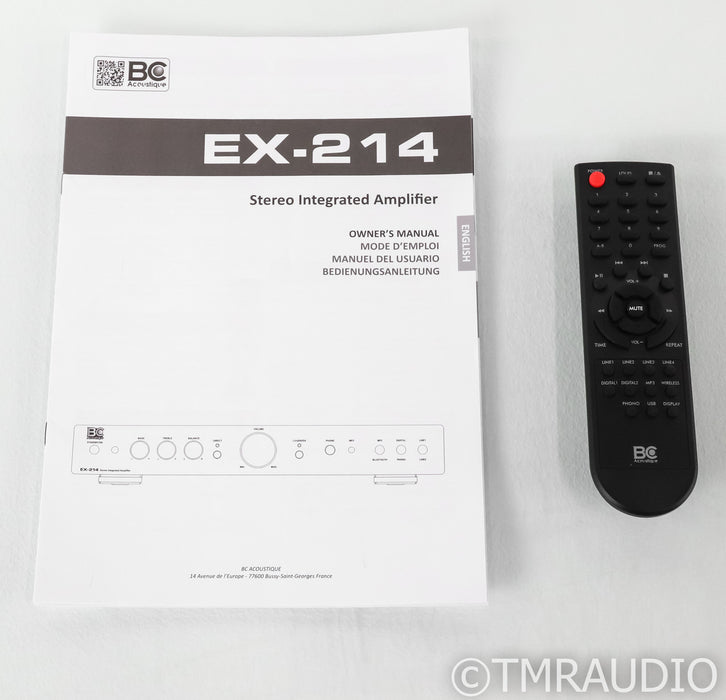 BC Acoustique EX-214 Stereo Integrated Amplifier; EX214; Bluetooth; Remote