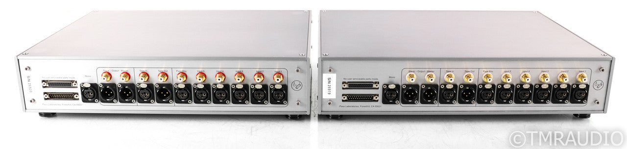 Pass Labs XP-30 Dual Mono Preamplifiers; XP30; Silver Pair; Power Supply; Remote