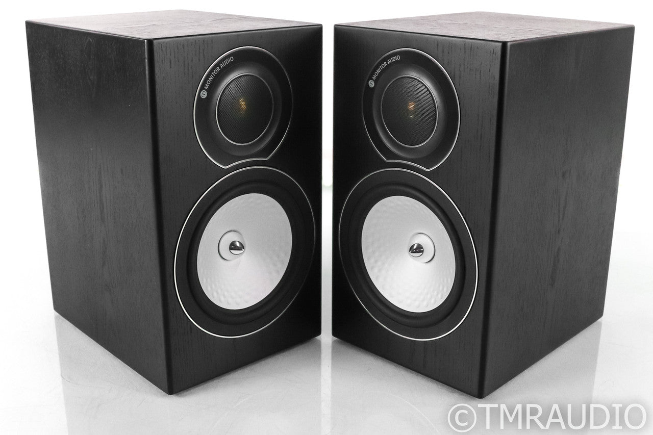 Monitor Audio Silver RX1 Bookshelf Speakers; Black Oak Pair; RX-1