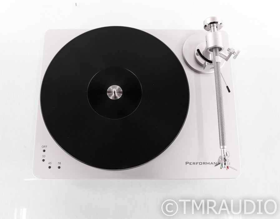 Clearaudio Performance DC Turntable; Silver; Satisfy Carbon Tonearm (Open Box; No Cart.)