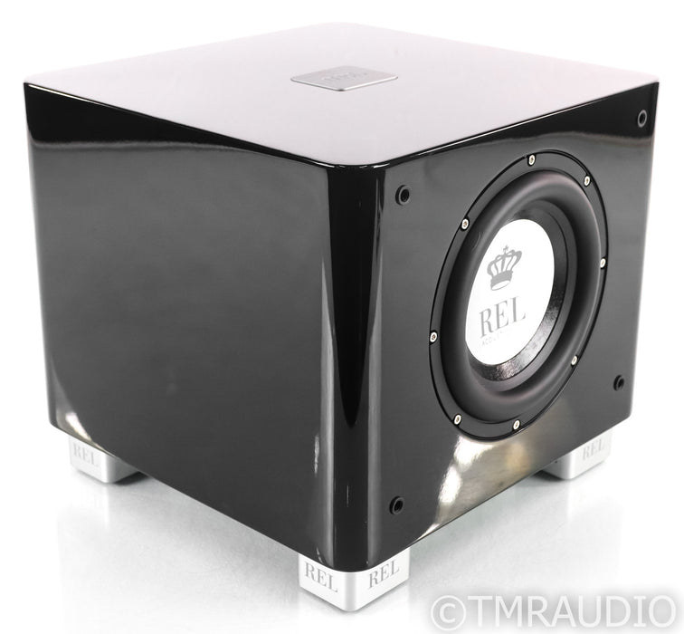 REL T/7x 8" Powered Subwoofer; High Gloss Black