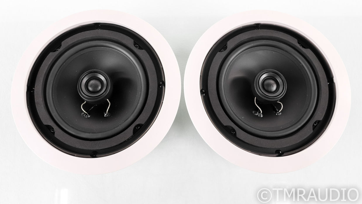 Totem Mask 6.5" In-Ceiling Speakers; White Pair