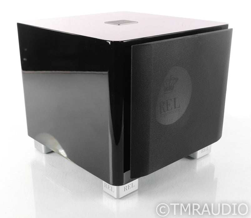 REL Acoustics T/9x 8" Powered Subwoofer; Piano Black; T-9x OFFICE DEMO; Piano Black; T-9x OFFICE DEMO