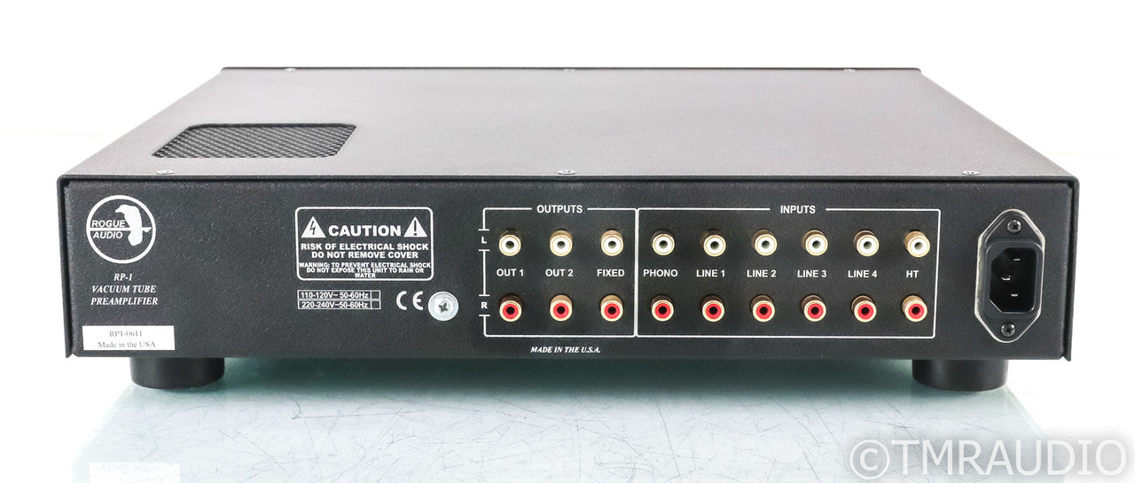 Rogue Audio RP-1 Stereo Hybrid Tube Preamplifier; RP1; Black; Remote