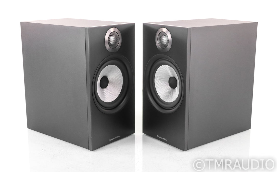 B&W 606 Bookshelf Speakers; Black Pair