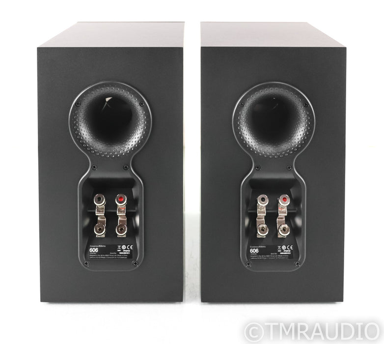 B&W 606 Bookshelf Speakers; Black Pair