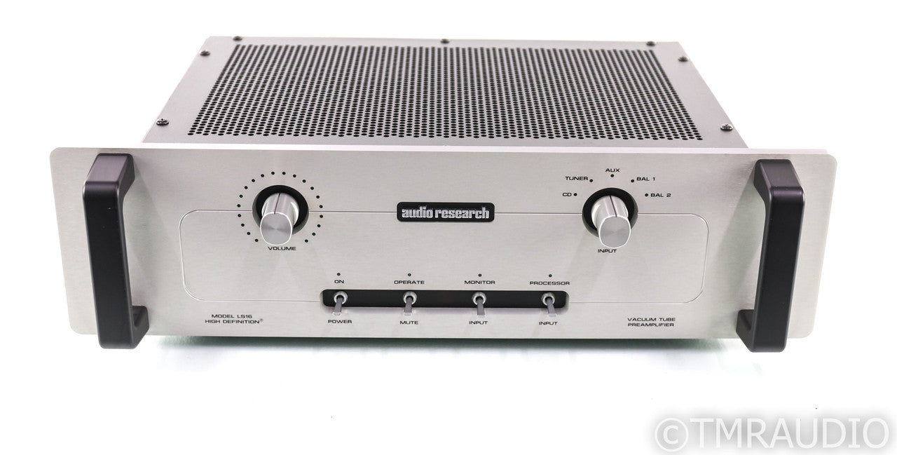Audio Research LS16 MKII Stereo Tube Preamplifier; LS-16 Mark 2; Silver; Remote