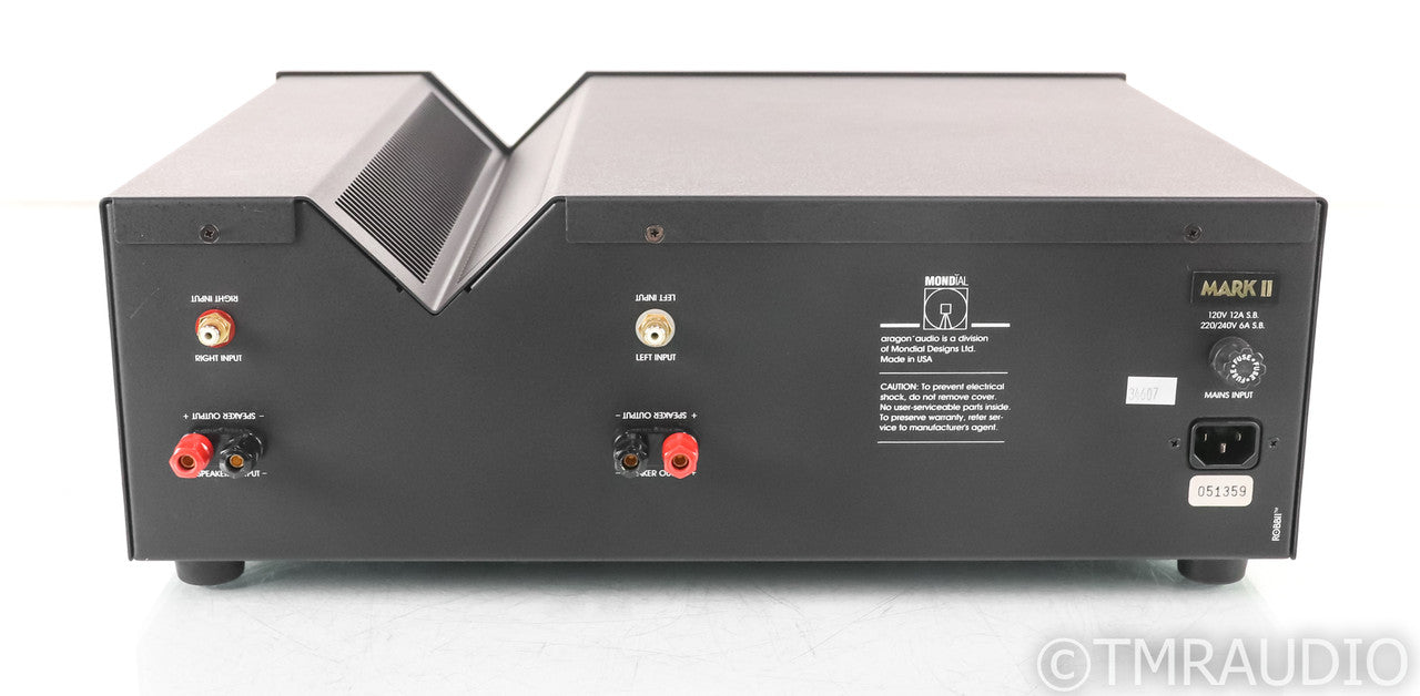 Aragon 4004 Mk II Dual Mono Power Amplifier; Mark 2; Mondial