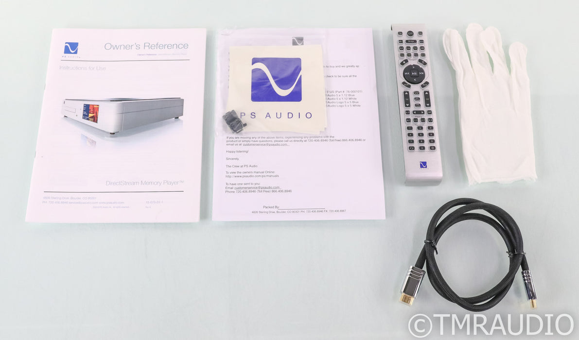 PS Audio DirectStream Memory Player SACD/CD Transport; Remote; DMP (Used)