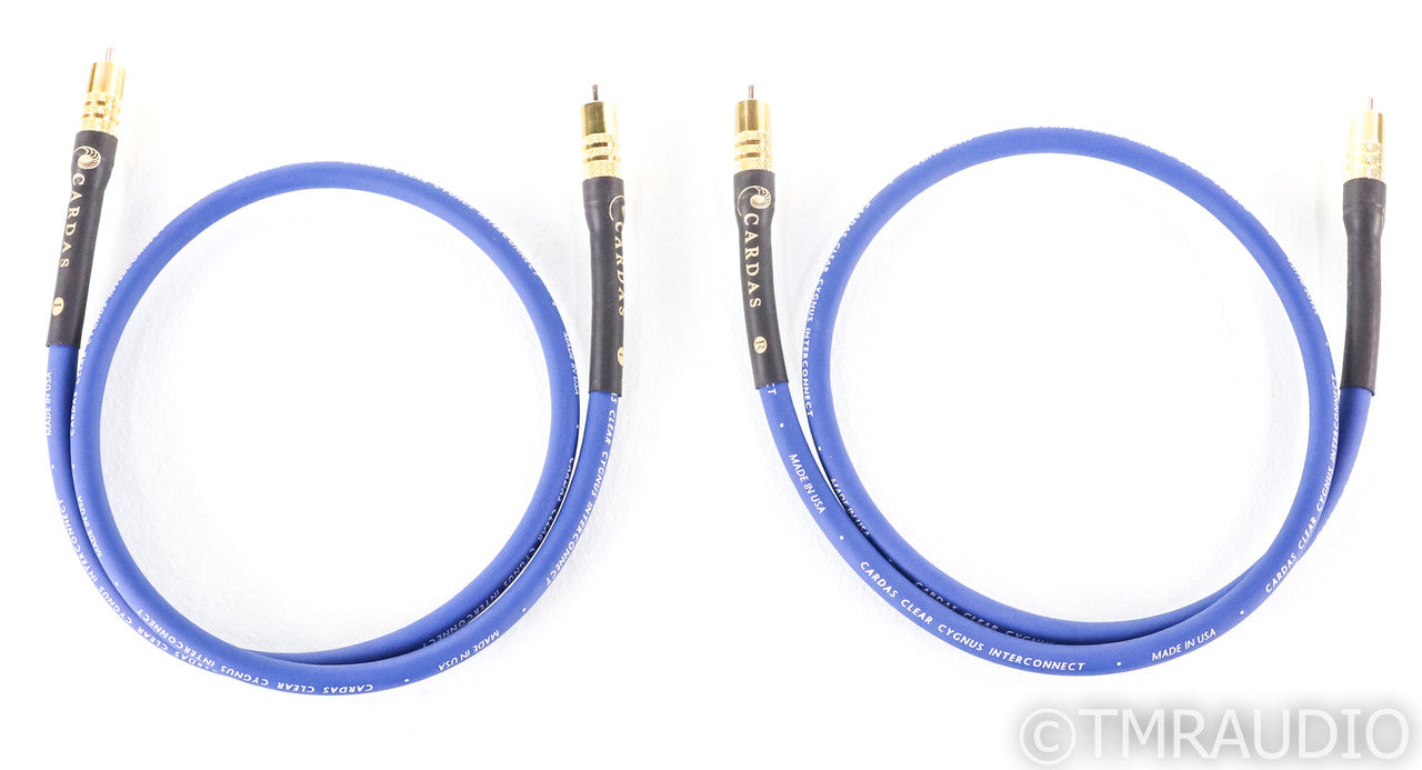 Cardas Clear Cygnus RCA Cables; 1m Pair Unbalanced Interconnects