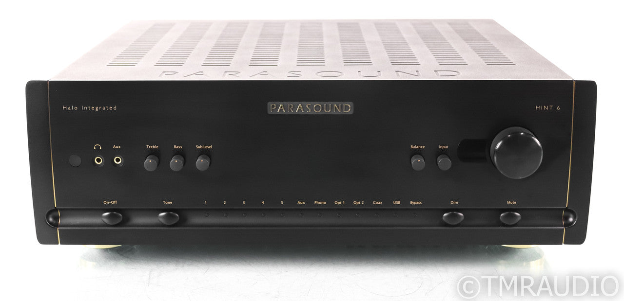 Parasound Halo HINT 6 2.1 Channel Integrated Amplifier; Remote; Black; MM / MC Phono