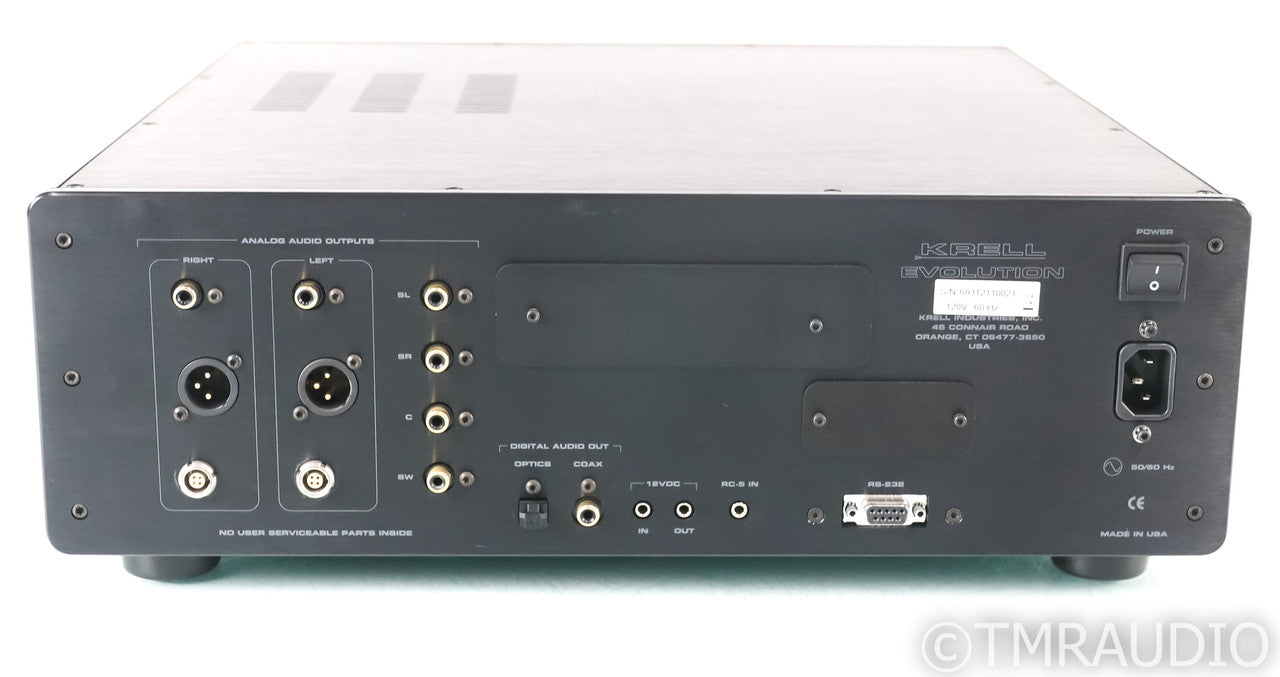 Krell Cipher CD / SACD Player; Evolution Bias; Remote; Black