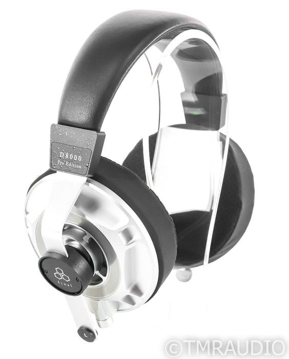 Final D8000 Pro Magnetic Planar Open Back Headphones; Black and Silver;