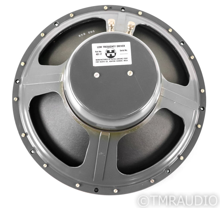 Altec Lansing 401-17 Vintage 15" Woofer; Low Frequency Driver; AS-IS (Distorted)